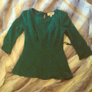 Anthropologie peplum lace top. 0